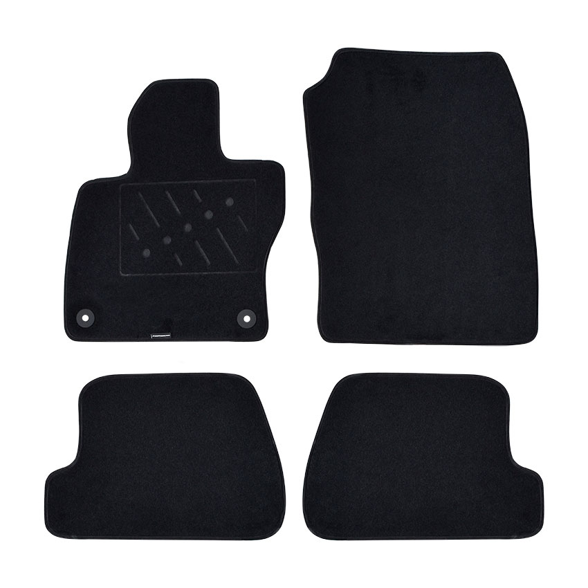 Μοκέτα Standard μαύρη για Ford Focus III με κουμπώματα