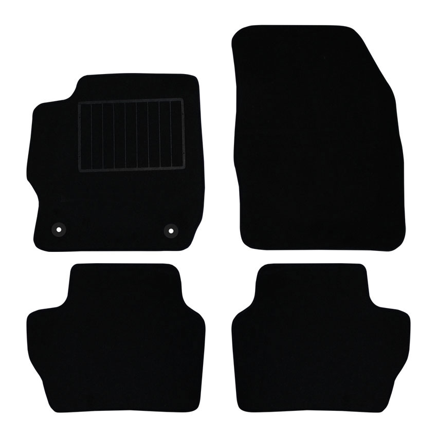 Μοκέτα Standard μαύρη για Ford KA III / Ford KA+ με κουμπώματα