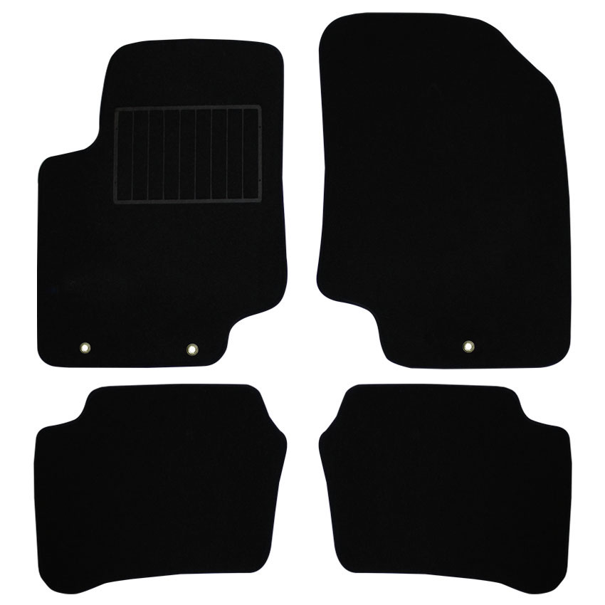 Μοκέτα Standard μαύρη για Hyundai i20 (I) με κουμπώματα