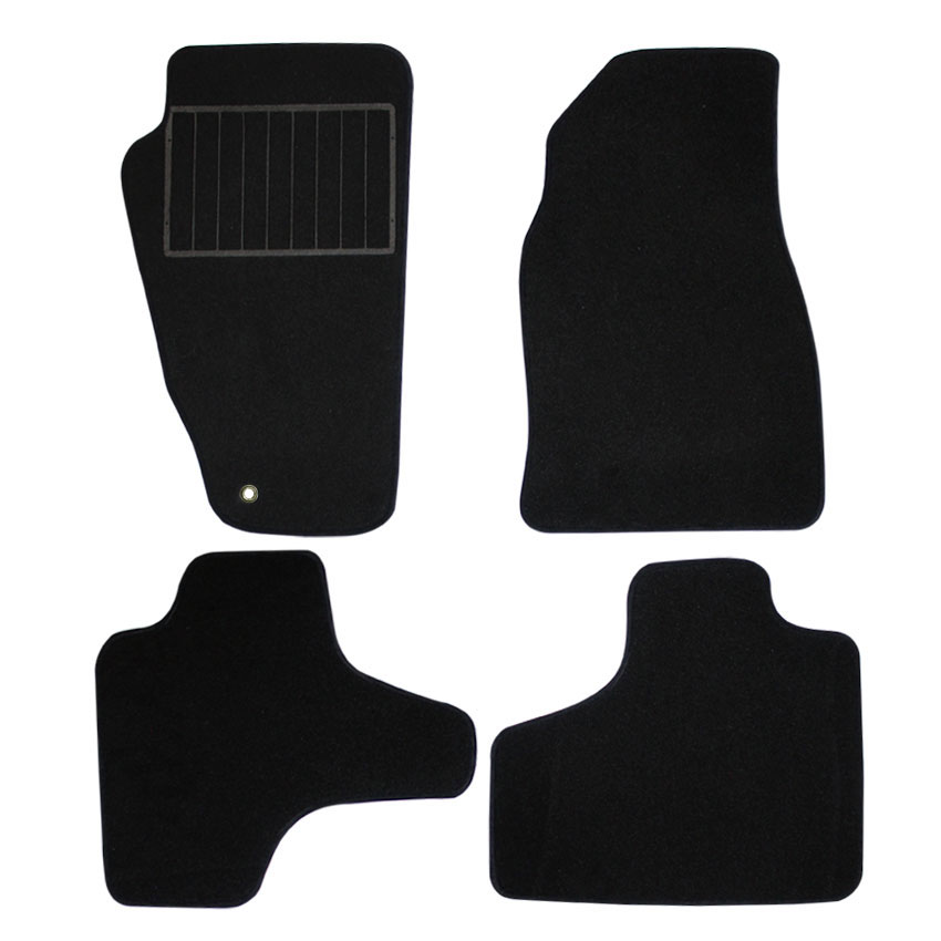 Μοκέτα Standard μαύρη για Jeep Cherokee IV (KK) με κουμπώματα 4τμχ