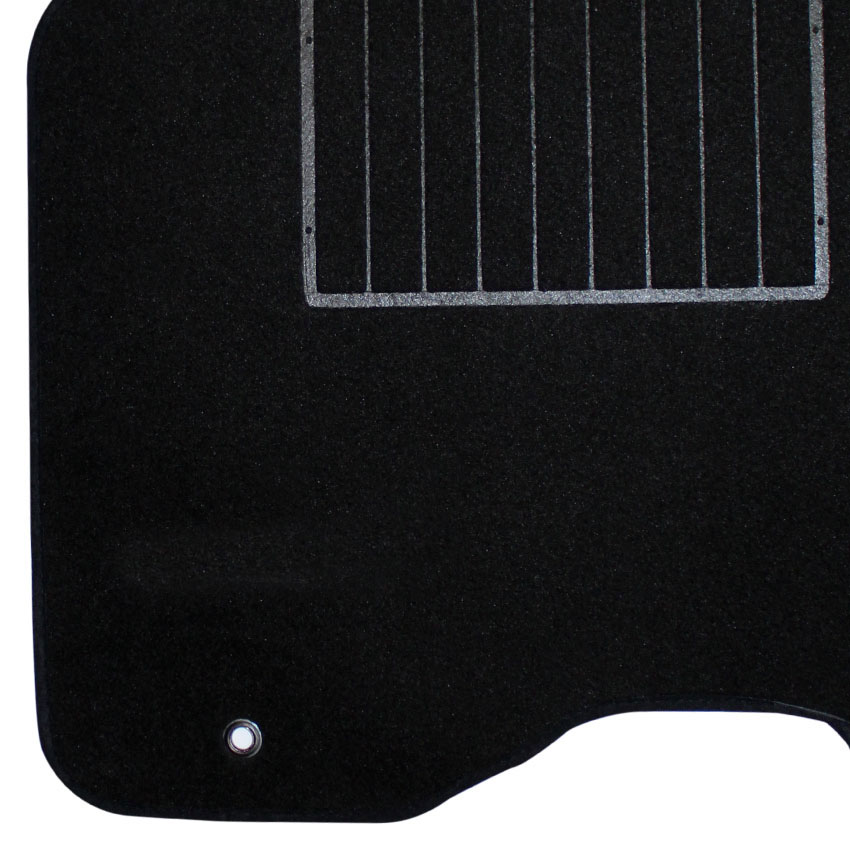 Μοκέτα Standard μαύρη για Kia Ceed (II) με κουμπώματα δαχτυλίδια 4τμχ