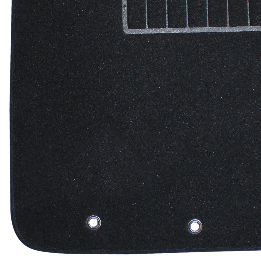 Μοκέτα Standard μαύρη για Kia Stonic με κουμπώματα δαχτυλίδια 4τμχ