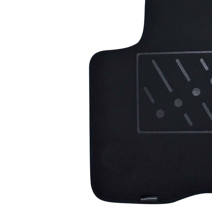 Πατάκια δαπέδου μοκέτας Standard μαύρα για Lancia Ypsilon (III) 4τμχ