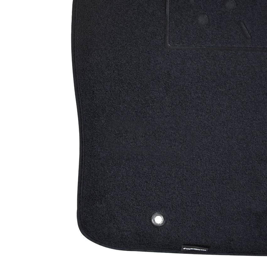 Μοκέτα Standard μαύρη για Hyundai i10 (I) με κουμπώματα δαχτυλίδια 4τμχ