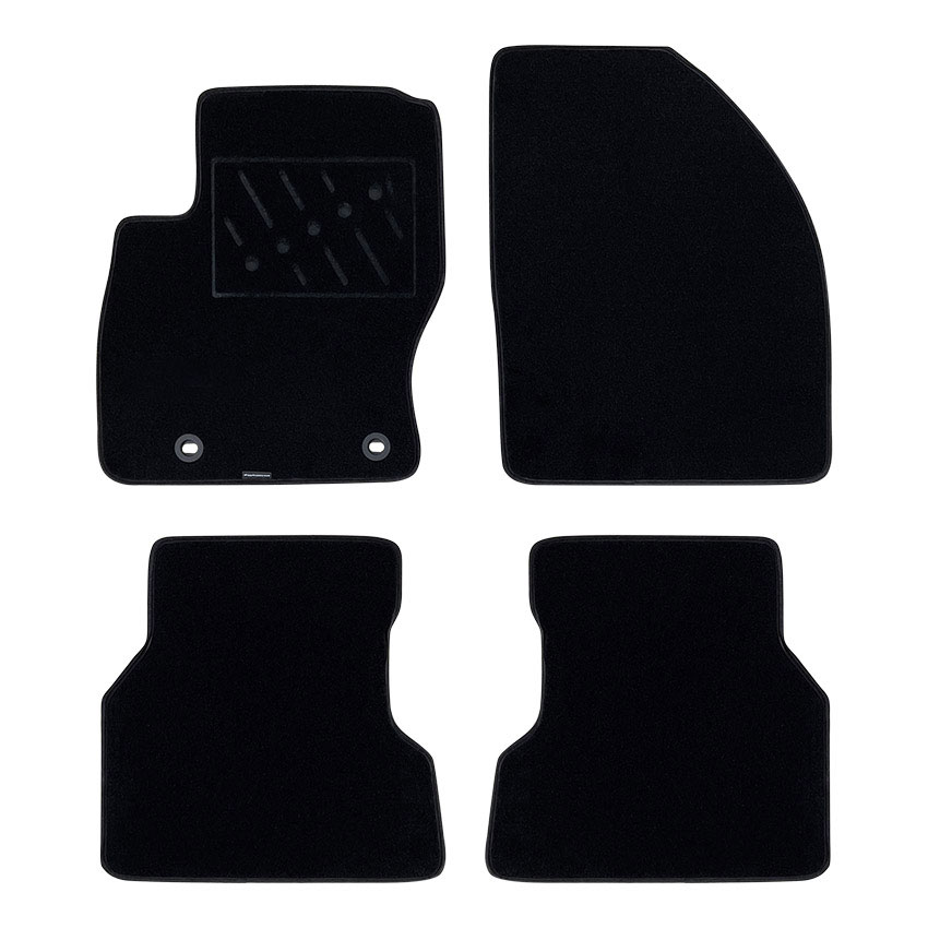 Πατάκια δαπέδου μοκέτας Standard μαύρα για Ford Focus II 4τμχ