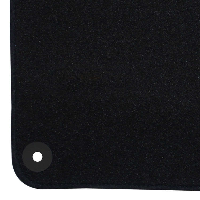 Μοκέτα standard μαύρη για Opel Corsa (F) με στρογγυλά κουμπώματα 4τμχ