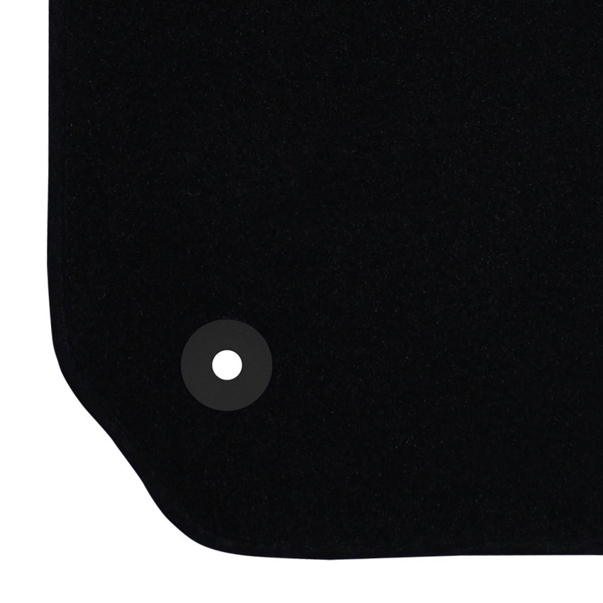 Μοκέτα Standard μαύρη για Citroen C4 Cactus με στρογγυλά κουμπώματα 4τμχ