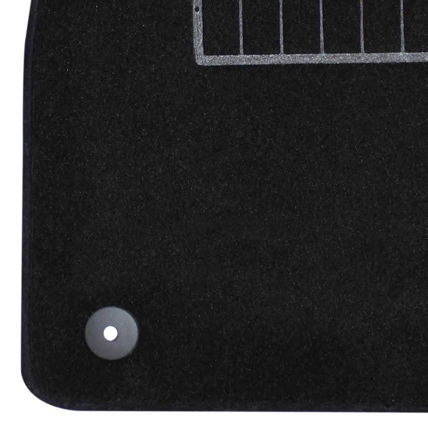 Μοκέτα Standard μαύρη για Opel Astra J με κουμπώματα