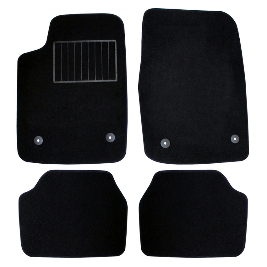 Μοκέτα Standard μαύρη για Opel Vectra C με κουμπώματα