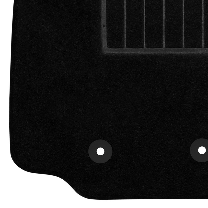 Μοκέτα Standard μαύρη για Renault Clio III με κουμπώματα