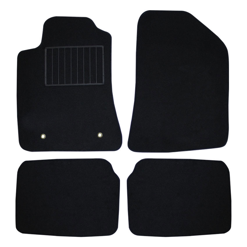 Μοκέτα Standard μαύρη για Toyota Avensis (II) με κουμπώματα