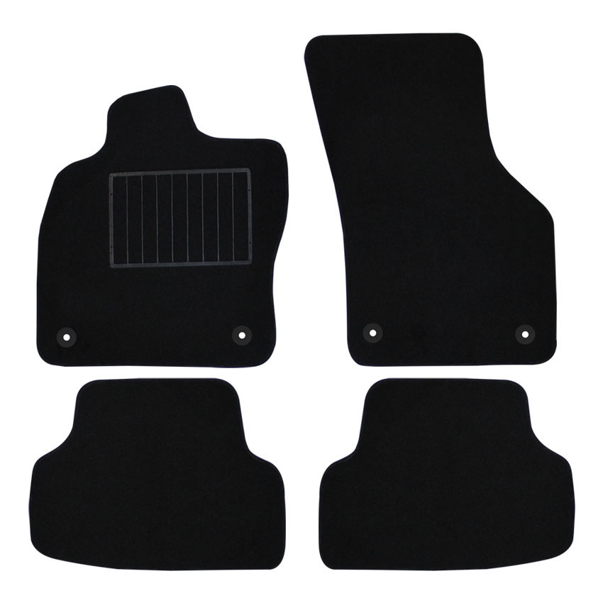 Μοκέτα Standard μαύρη για VW Golf VII με κουμπώματα