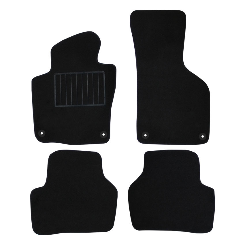 Μοκέτα Standard μαύρη για VW Passat (B6/B7) / Jetta με κουμπώματα