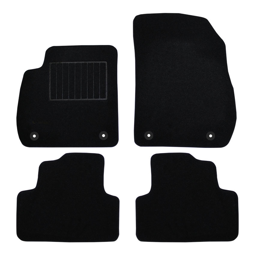 Μοκέτα Premium μαύρη για Opel Zafira C με κουμπώματα