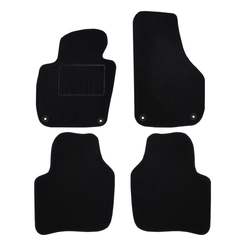 Μοκέτα Standard μαύρη για Skoda Yeti με κουμπώματα