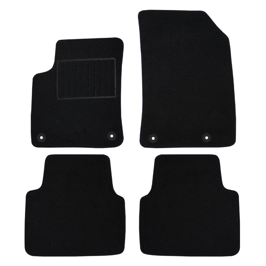 Μοκέτα Premium μαύρη για Opel Crossland X με κουμπώματα