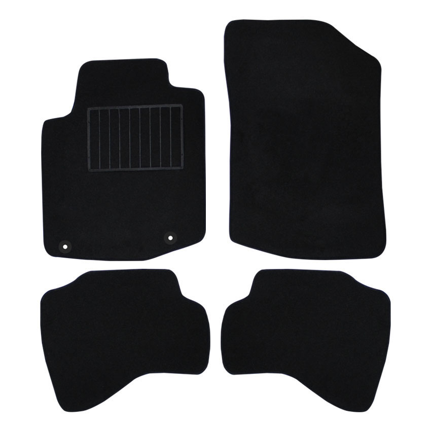 Μοκέτα Standard μαύρη για Peugeot 107 με κουμπώματα