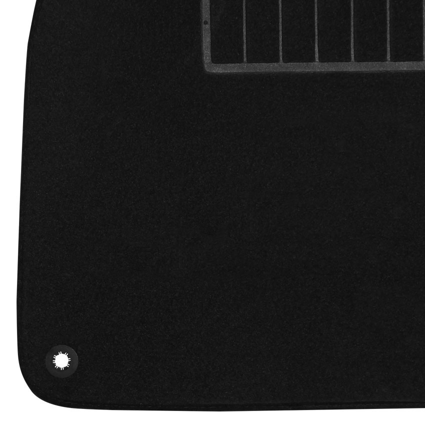 Μοκέτα Standard μαύρη για Saab 9-3 (II) με κουμπώματα δαχτυλίδια