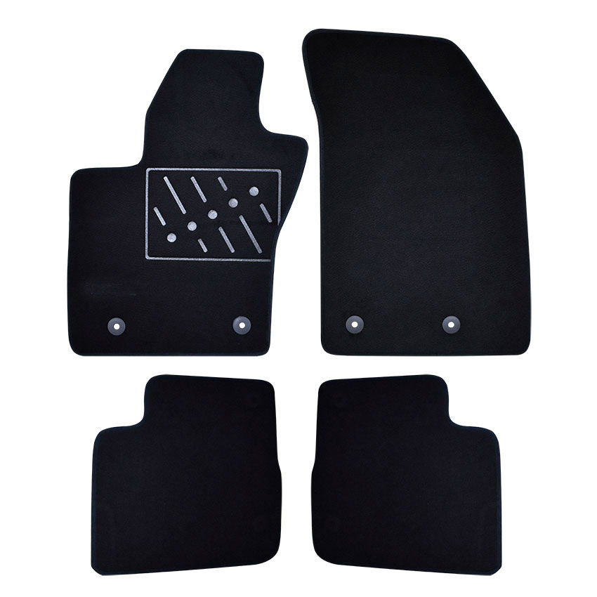Πατάκια δαπέδου μοκέτας Standard μαύρα για Fiat Tipo 5D 4τμχ