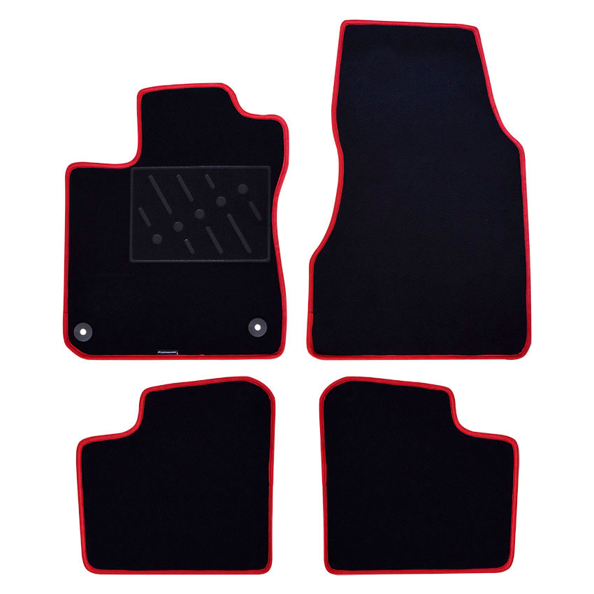 Πατάκια δαπέδου μοκέτας Standard μαύρα για Renault Twingo (III) 4τμχ