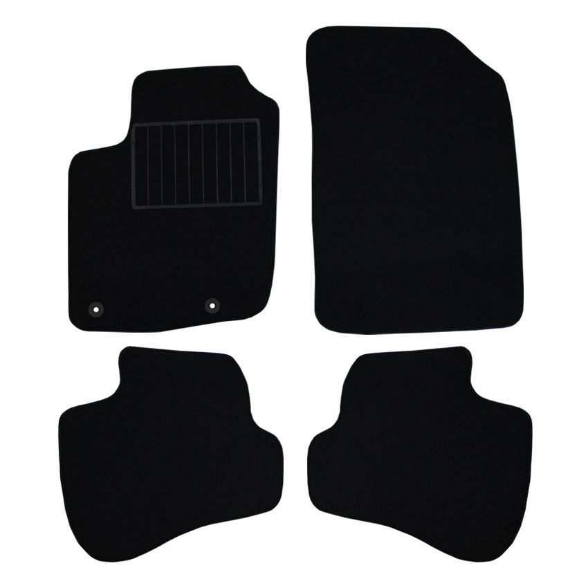 Μοκέτα Standard μαύρη για Citroen C1 II με κουμπώματα