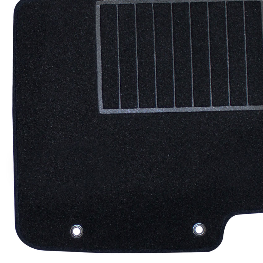 Μοκέτα Standard μαύρη για Kia Rio IIΙ με κουμπώματα δαχτυλίδια 4τμχ