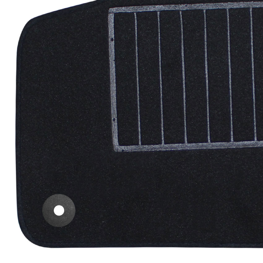 Μοκέτα Standard μαύρη για Peugeot 3008 (II) με κουμπώματα