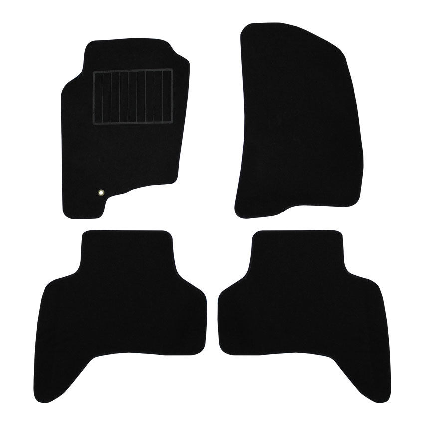 Μοκέτα Velgum μαύρη για Nissan Pathfinder (R51) με κούμπωμα