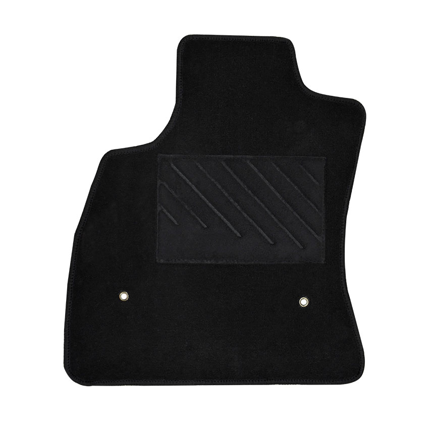 Πατάκια δαπέδου μοκέτας Tuft μαύρα για Fiat 500L 4τμχ