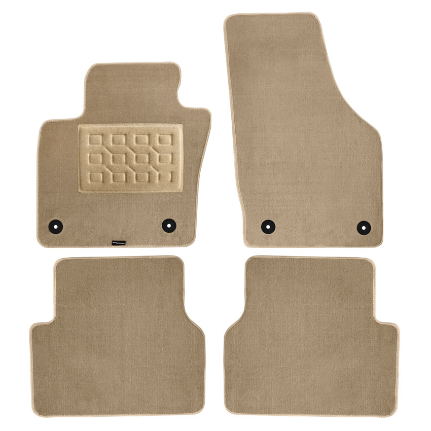 Πατάκια δαπέδου μοκέτας Superior μπεζ για Audi Q3 (Ι) 4τμχ