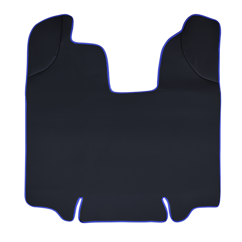 Πατάκια δαπέδου καμπίνας (πεθαμένο) για Scania R (Automat) τεχνόδερμα μαύρο-μπλε 4τμχ