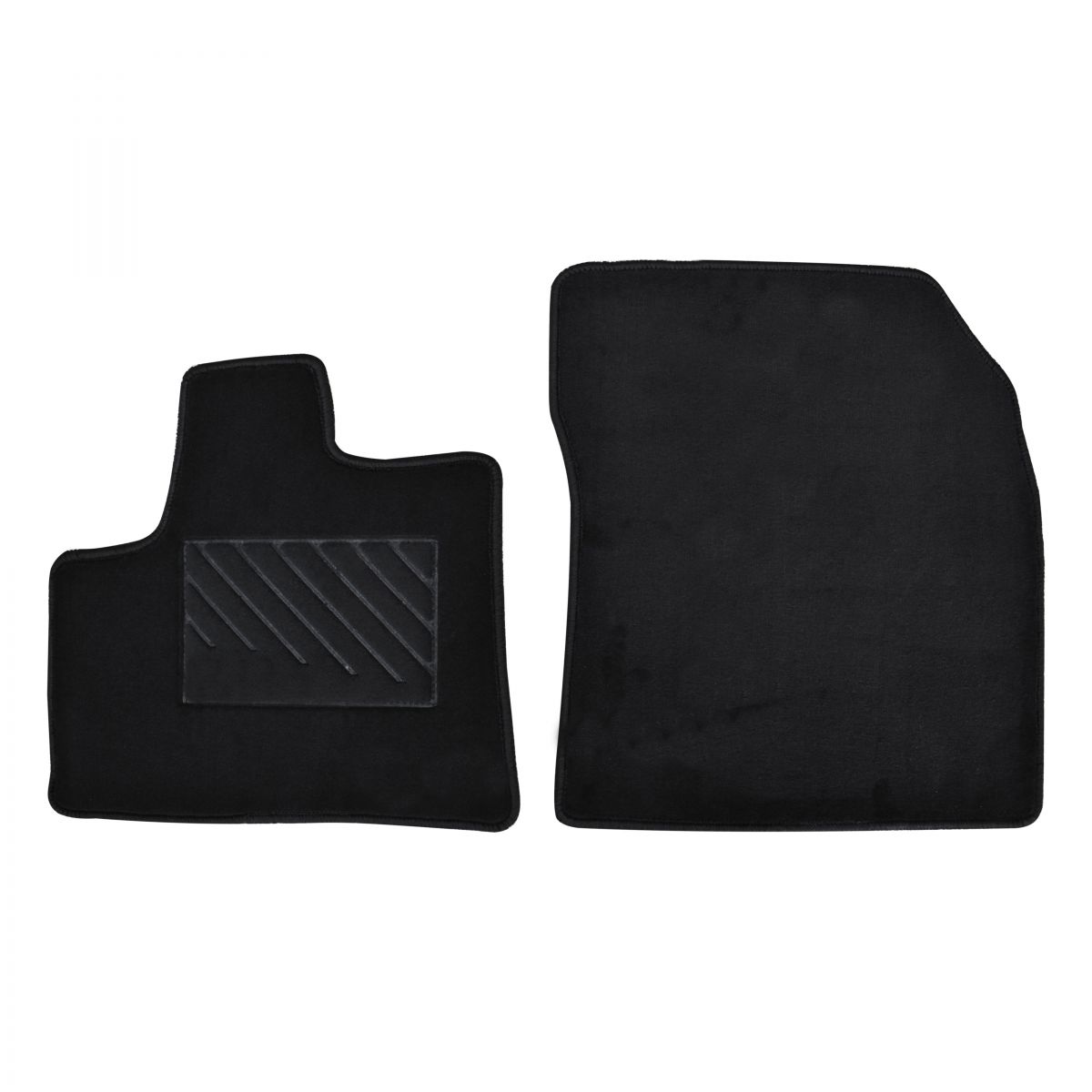 Πατάκια δαπέδου Tuft μαύρα για Toyota Proace City 2τμχ