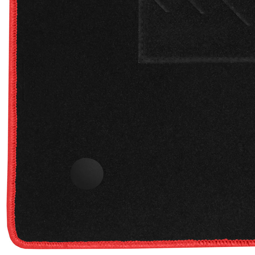 Πατάκια δαπέδου μοκέτας Tuft μαύρα για Renault Clio (IV) 4τμχ