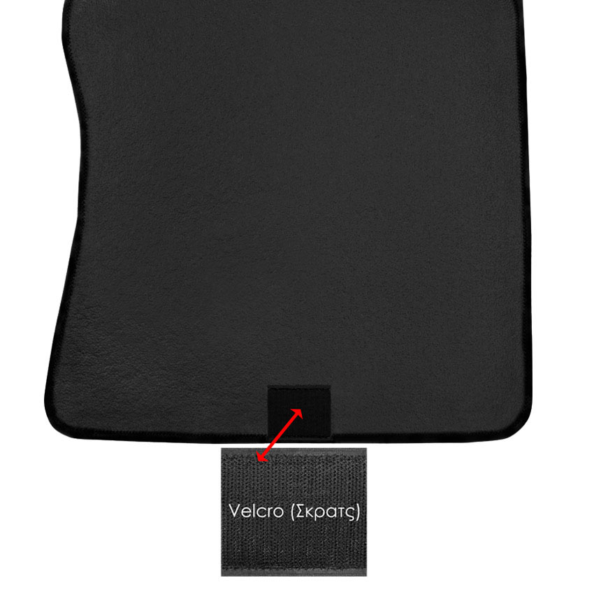 Πατάκια δαπέδου μοκέτας Tuft μαύρα για Mini Countryman (R60) 4τμχ
