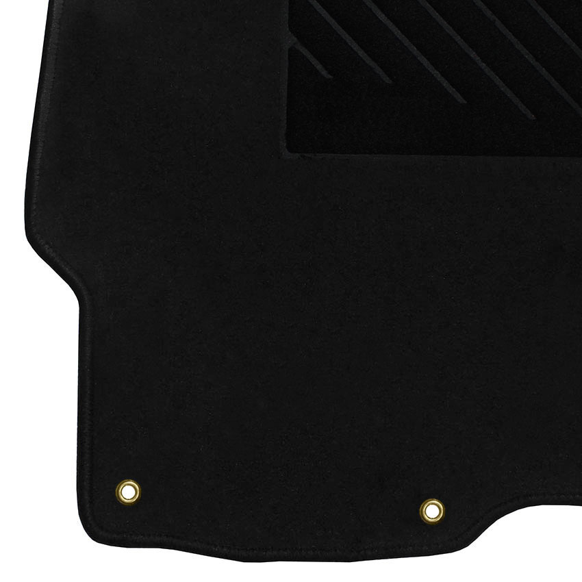 Πατάκια δαπέδου μοκέτας Tuft μαύρα για Mitsubishi Lancer (IX) / Lancer Evolution 4τμχ