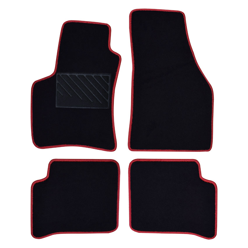 Πατάκια δαπέδου μοκέτας Tuft μαύρα για Hyundai Atos MPV / Atos Prime 4τμχ