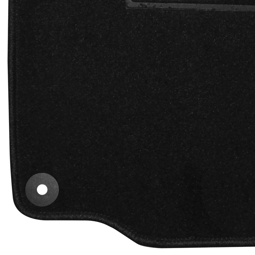 Μοκέτα Tuft ανθρακί για Seat Leon I / Toledo II με στρογγυλά κουμπώματα 4τμχ