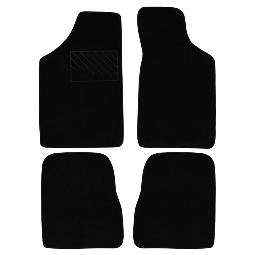 Μοκέτα Tuft μαύρη για Peugeot 106 / Peugeot 106 Rallye 4τμχ