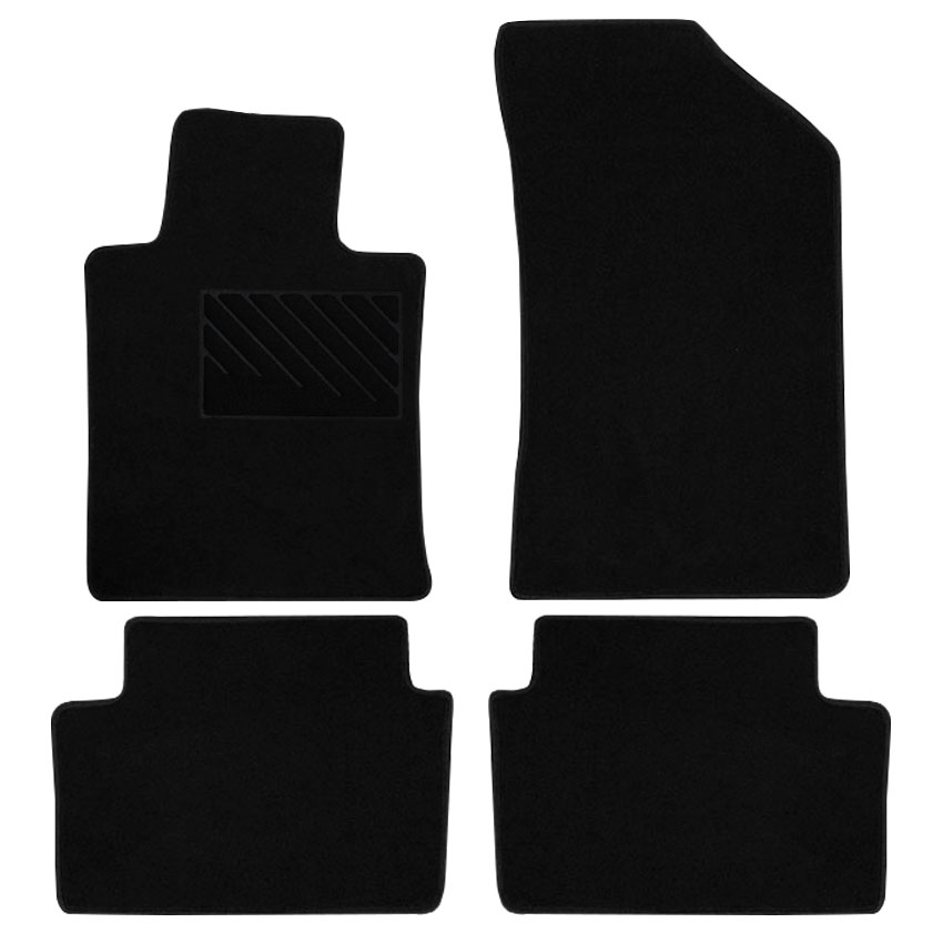 Μοκέτα Tuft μαύρη για Peugeot 508 4τμχ
