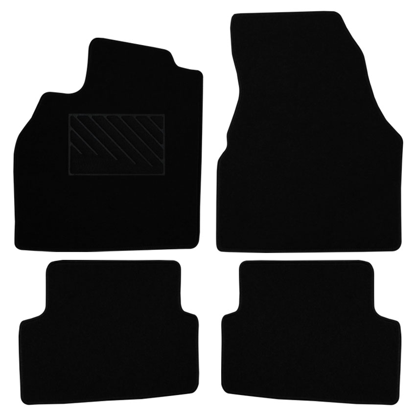 Μοκέτα Tuft μαύρη για Renault Megane II 4τμχ