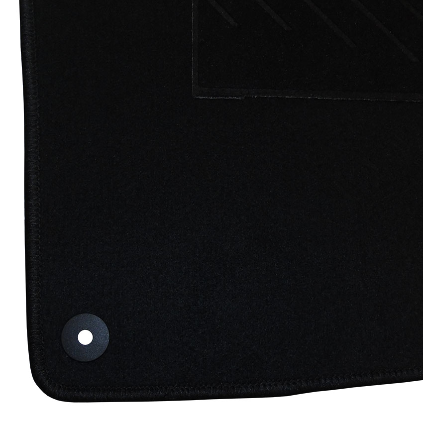 Μοκέτα Tuft μαύρη για Ibiza IV / Polo V / Fabia III με κουμπώματα