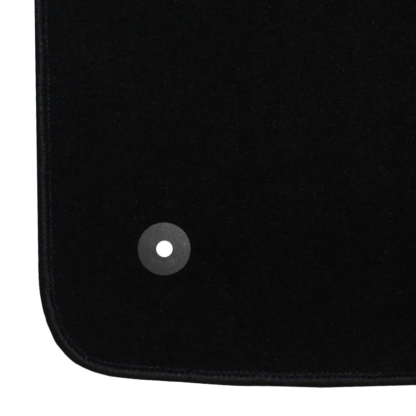 Μοκέτα Tuft μαύρη για Opel Vectra C με στρογγυλά κουμπώματα 4τμχ