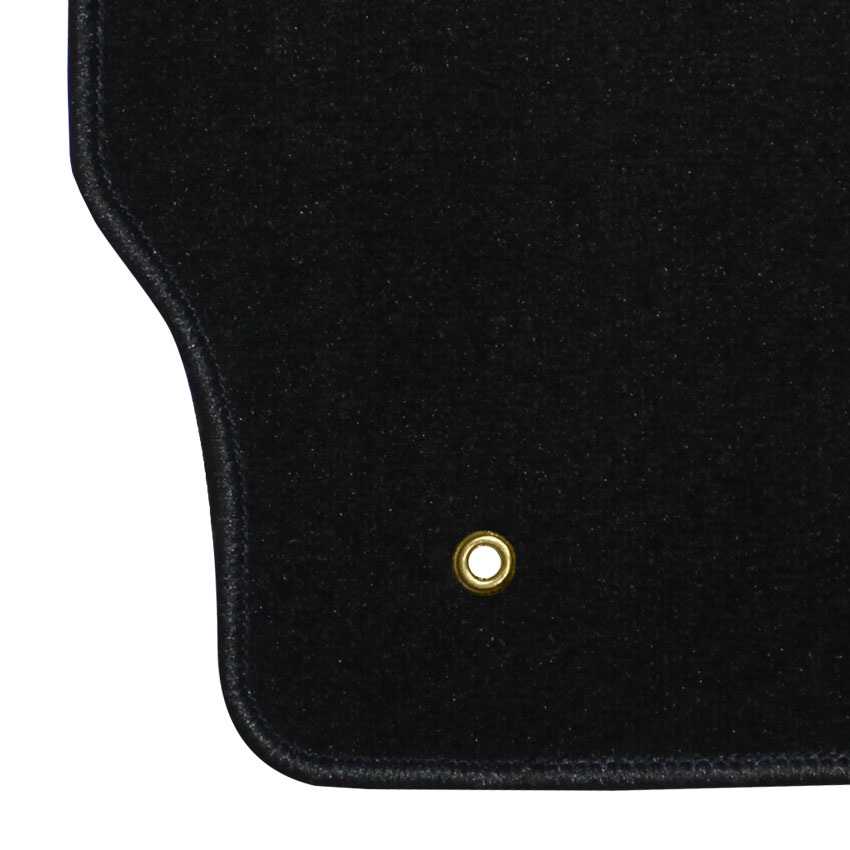 Μοκέτα Tuft μαύρη για Toyota Corolla X 4D με κουμπώματα δαχτυλίδια 4τμχ