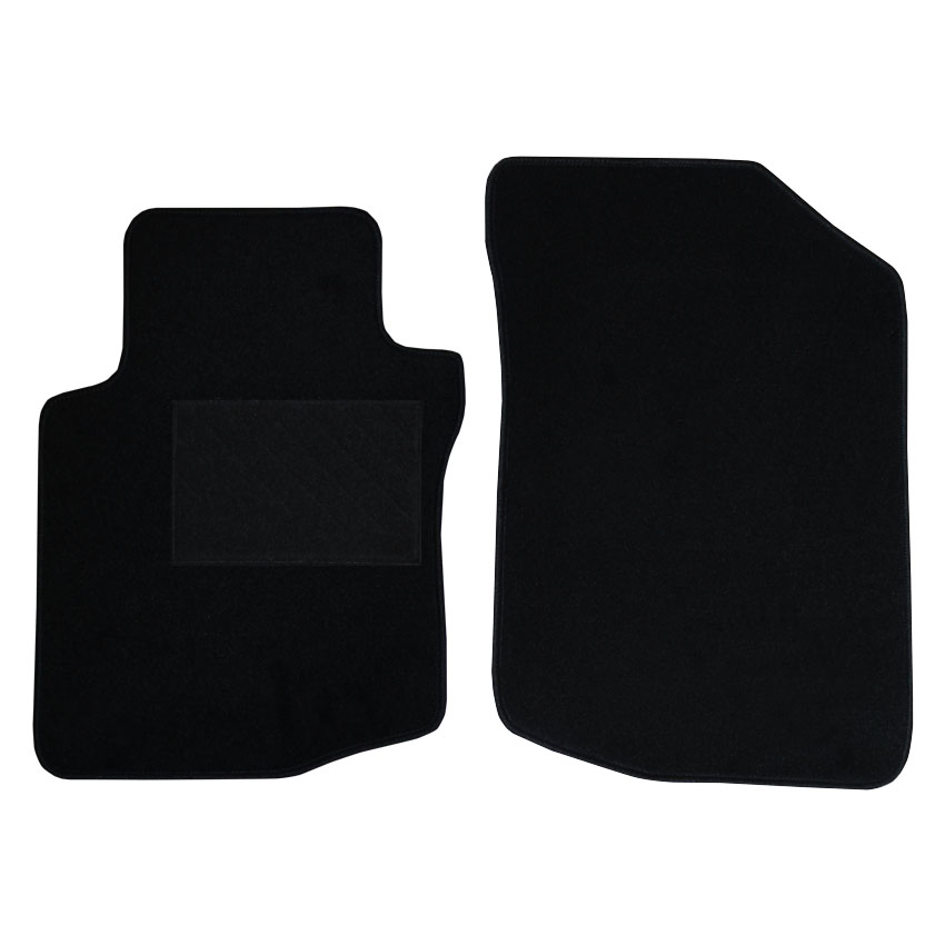 Μοκέτα Tuft μαύρη για Peugeot 107 / Citroen C1 / Toyota Aygo (I) 2τμχ