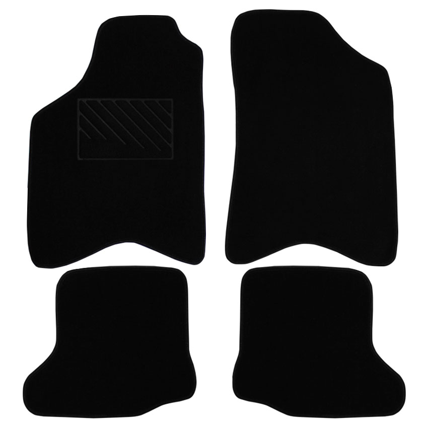 Μοκέτα Tuft μαύρη για Seat Arosa / VW Lupo 4τμχ