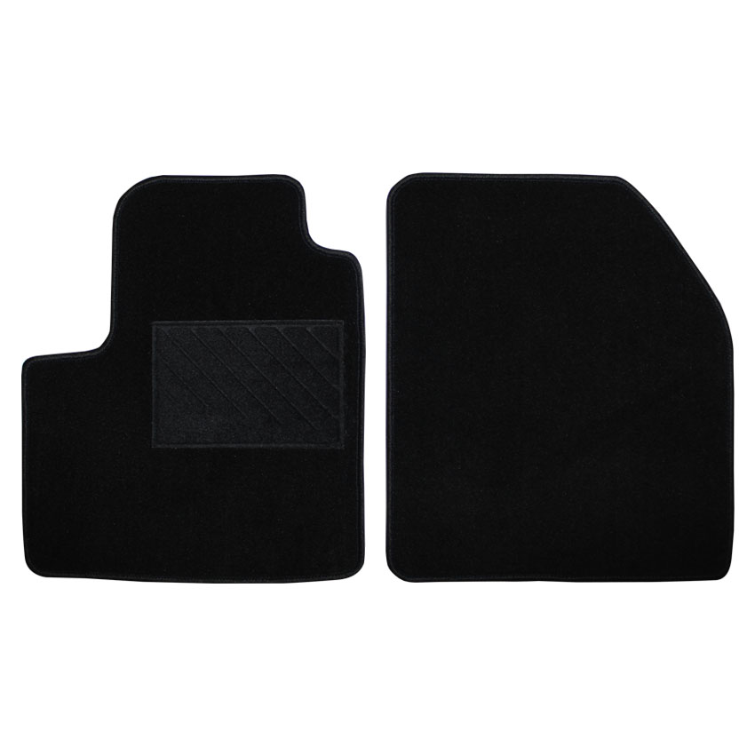 Πατάκια δαπέδου μοκέτας Tuft μαύρα για Ford Transit Connect (I) / Tourneo Connect (I) 2τμχ