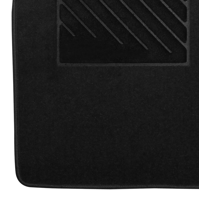 Πατάκια δαπέδου μοκέτας Tuft ανθρακί για Daihatsu Cuore (VII) 3τμχ