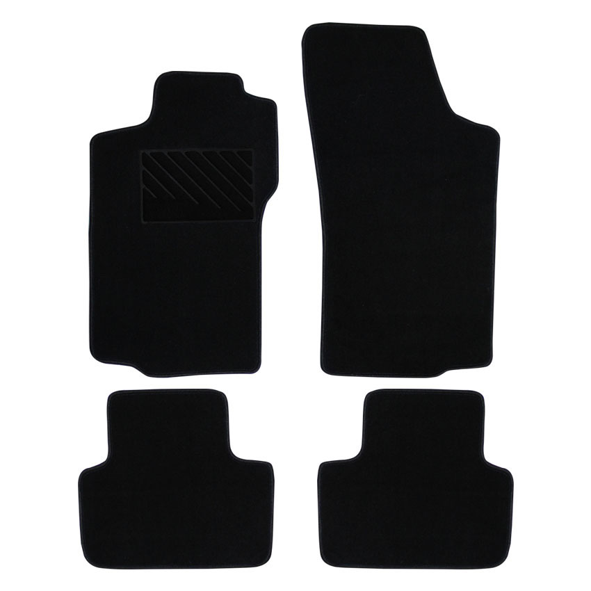 Μοκέτα Tuft μαύρη για Alfa Romeo 147 με velcro 4τμχ