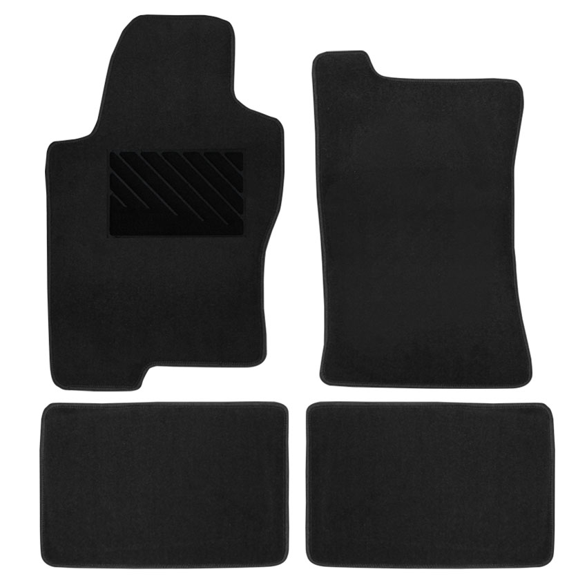 Μοκέτα Tuft ανθρακί για Nissan Navara D40 (Double Cab) 4τμχ