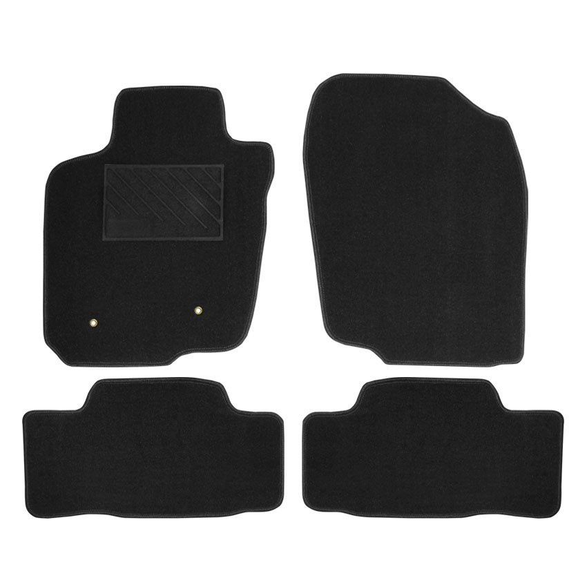 Μοκέτα Tuft ανθρακί για Toyota Rav-4 (III) με κουμπώματα δαχτυλίδια 4τμχ